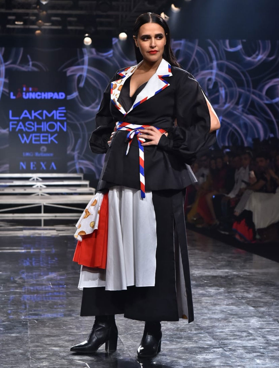 neha dhupia lakme fashion week