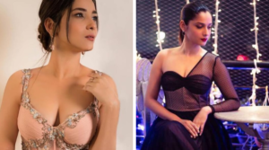 Read more about the article Ankita Lokhande Hot Avatra in Silver Deep-Neck Gown