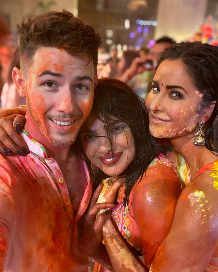 katrina kaif nick jonas priyanka shopra holi celebration