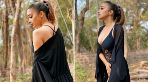 Read more about the article Tina Dutta looks classy yet sassy in the sexy black monokini