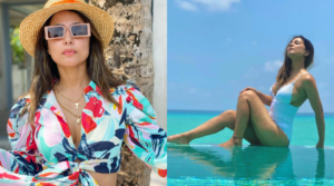 Read more about the article Hina Khan Flaunts Her Booty in Swimwear in Maldives