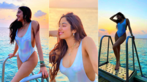 Read more about the article Janhvi Kapoor Hot Photos, Janhvi Turns Up The Heat in Bikini