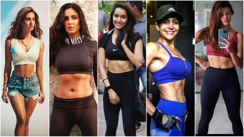 Indian Film Actresses with Six Pack Abs