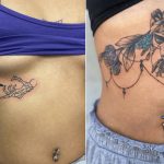 Under boob Tattoo Designs For Women