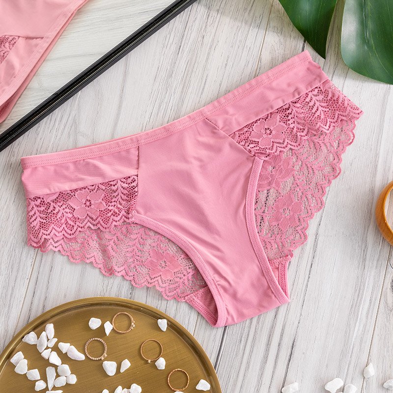 Pink Silk Panties For Ladies