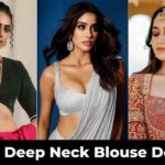 Latest Deep Neck Blouse Designs