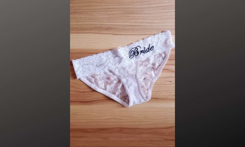 Monogrammed Bridal Panty