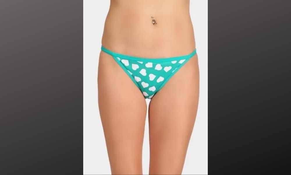 Printed Heart Bikini Panty