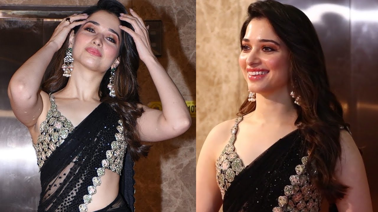 Tamannaah In Black Saree