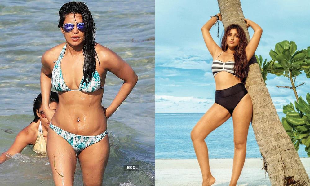 Priyanka Chopra and Parineeti Chopra Bikini Looks