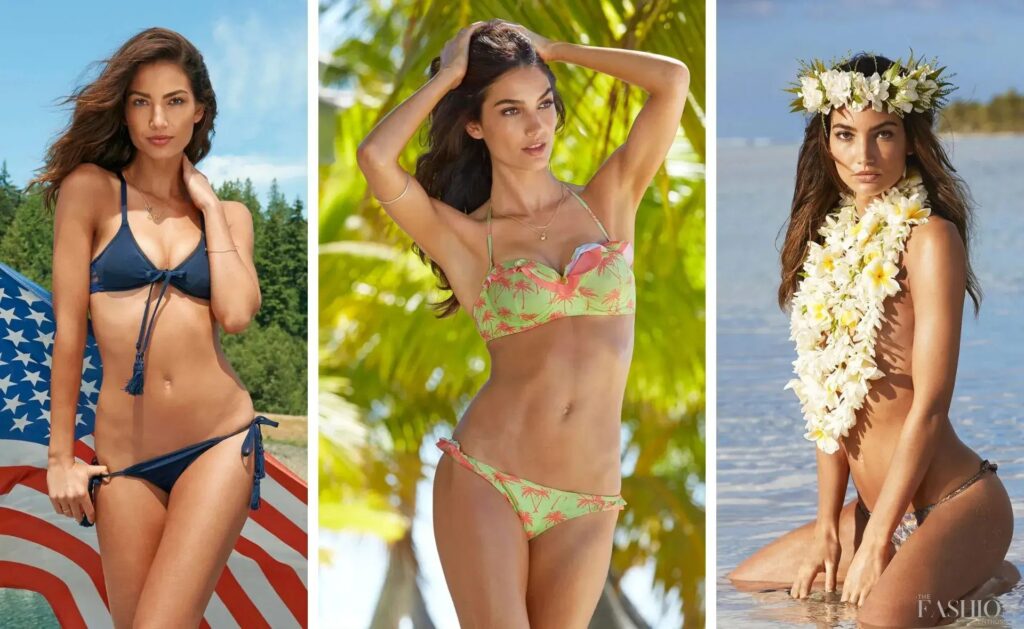 Lily Aldridge shows off her stunning body in beach bikini